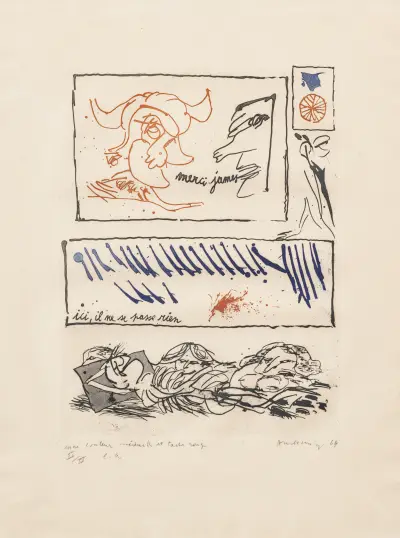 Pierre alechinsky (°1927) – kavel bij Bernaerts, Antwerp