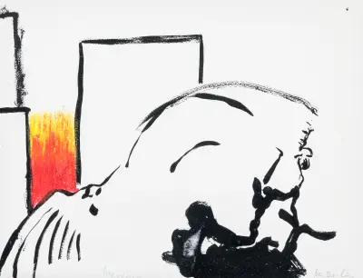 Hugo claus (1929-2008) & jan decleir (°1946) – kavel bij Bernaerts, Antwerp