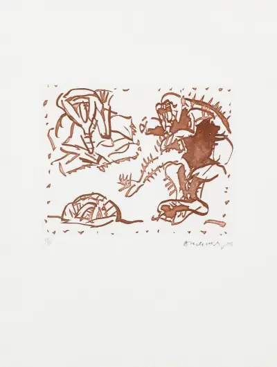 Pierre alechinsky (°1927) – kavel bij Bernaerts, Antwerp