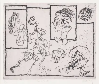 Pierre alechinsky (°1927) – kavel bij Bernaerts, Antwerp