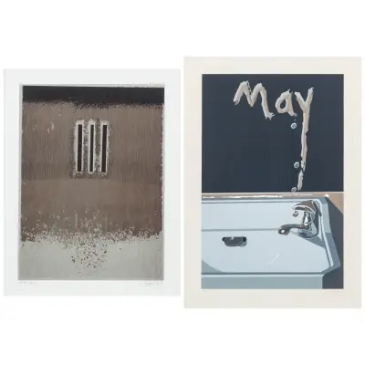 Two prints. 1. Jacques Neve – kavel bij Bernaerts, Antwerp