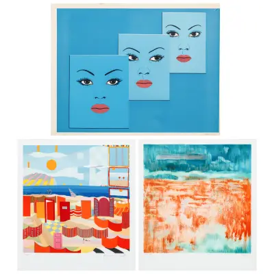 Three prints. 1. Adi Steurbaut – kavel bij Bernaerts, Antwerp