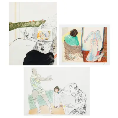 Drie werken op papier. 1. Hugo Claus – kavel bij Bernaerts, Antwerp