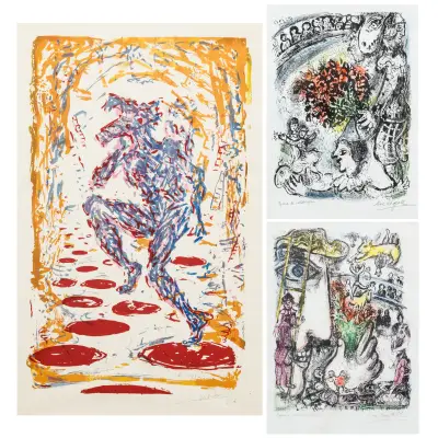 Three prints. 1. After Chagall – kavel bij Bernaerts, Antwerp