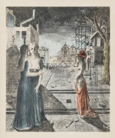 Paul delvaux (1894-1994) – kavel bij Bernaerts, Antwerp