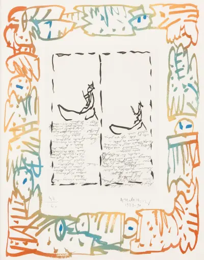 Pierre alechinsky (°1927) – kavel bij Bernaerts, Antwerp