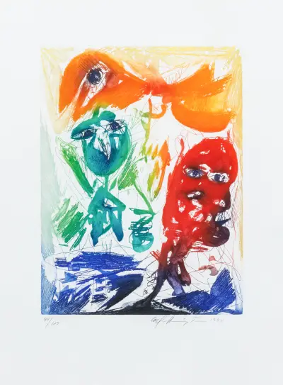 Carl-henning pedersen (1913-2007) – kavel bij Bernaerts, Antwerp