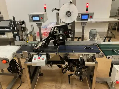 2016 Getik Getik40-L250-300-G-250x100 Industrial Labeling Machine – kavel bij Dome Auctions, Kingersheim