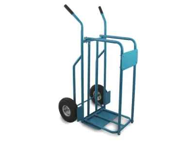 Brandhoutkar - Houtkar - Houttransporthulp - Blauw – kavel bij XL Auctions