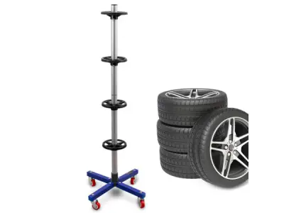 Velgboom - Met wielen - Max 225mm - 80kg - Blauw – kavel bij XL Auctions
