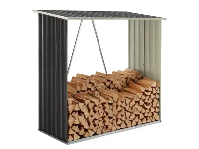 Haardhoutschuur / Houtopslag Enno - 163 x 83 x 154 cm – kavel bij XL Auctions