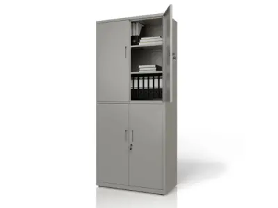 Metalen Archiefkast / Kantoorkast - Incl. slot – kavel bij XL Auctions