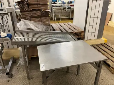 Conveyor + Stainless Steel Table – kavel bij Dome Auctions, Kingersheim
