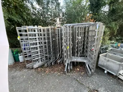 Set of Stainless Steel Transport Carts – kavel bij Dome Auctions, Kingersheim