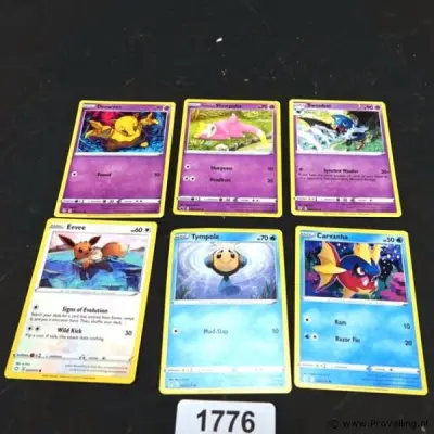6 pokemon kaarten – kavel bij ProVeiling
