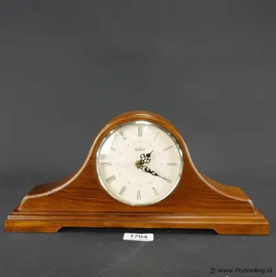 Vintage houten Adler schouwklok – kavel bij ProVeiling