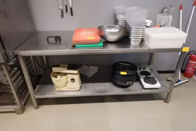 Inox werktafel – kavel bij Openbare Verkopen, Gavere