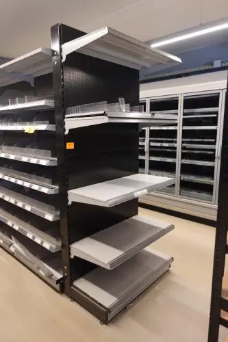 Metalen winkelrek – kavel bij Openbare Verkopen, Gavere