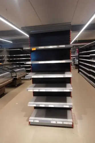 Metalen winkelrek – kavel bij Openbare Verkopen, Gavere