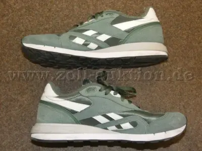 1 Paar Green Reebok Classic Nylon 89 Schuhe für Herren, Größe 46, gebraucht – kavel bij Zoll-Auktion, Pirna