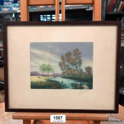 Aquarel – kavel bij ProVeiling