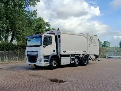 Vuilniswagen, DAF, CF290 FAG 6x2 achter GeesinkNorba, 2015 – kavel bij Onlineveilingmeester, Wijk en Allburg