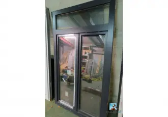 Large double frame with glass pane – kavel bij En.clicpublic
