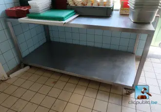 Roestvrijstalen tafel – kavel bij Nl.clicpublic