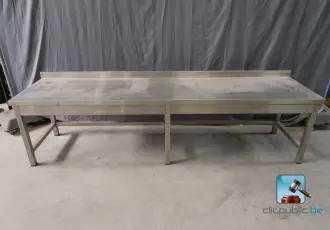 Stainless steel table – kavel bij En.clicpublic