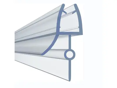 Douche strip - douche deur afdichting met waterkering - 2x 60 cm – kavel bij GSD Auctions, Zoeterwoude