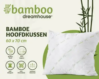Bamboe Hoofdkussen Wit 60 x 70cm – kavel bij GSD Auctions, Zoeterwoude