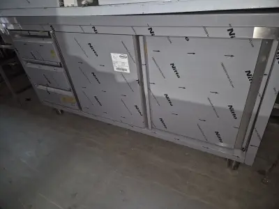 Nieuwe rvs werkbank met laden en onderkast – kavel bij Veilingwinnaar, Amsterdam-West