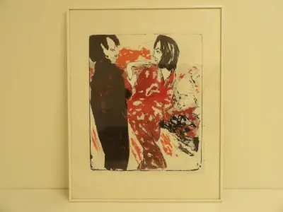 Reproductie: Junges Paar - Emil Nolde (1913) – kavel bij De Kringwinkel, Leopoldsburg