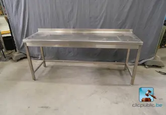 Stainless steel table – kavel bij En.clicpublic