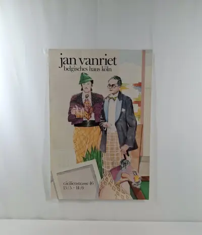 Tentoonstellingsposter Jan Vanriet – kavel bij De Kringwinkel, Geraardsbergen