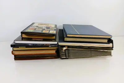 Verzameling postzegelalbums met vooral Belgische postzegels – kavel bij De Kringwinkel, Turnhout