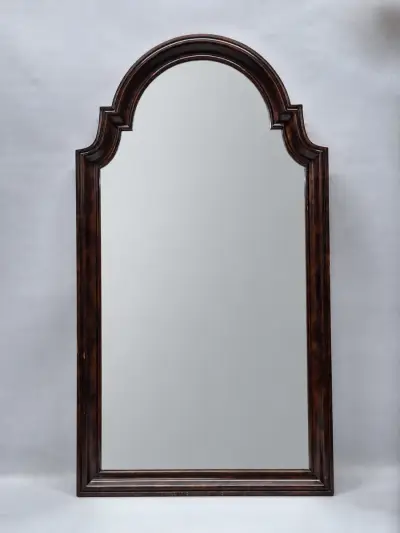 Vintage Deknudt Mirrors wandspiegel – Belgische elegantie in warme houttinten – kavel bij De Kringwinkel, Gent