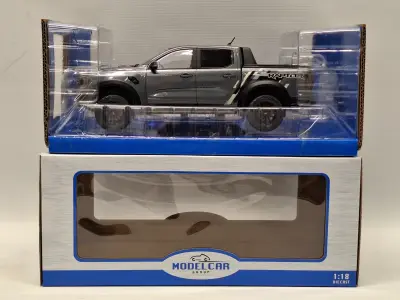 Ford Ranger Raptor 2022/2023 schaalmodel 1:18 Dark Grey Metallic van Modelcar Group – kavel bij De Kringwinkel, Gent
