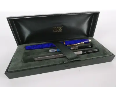 Cross Townsend Lapis Lazuli Vulpen Set – 22K Goudstof – kavel bij De Kringwinkel, Heverlee