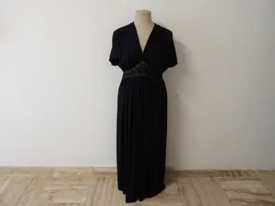 Fürstenberg marineblauwe maxi-jurk (maat 42) – kavel bij De Kringwinkel, Leopoldsburg