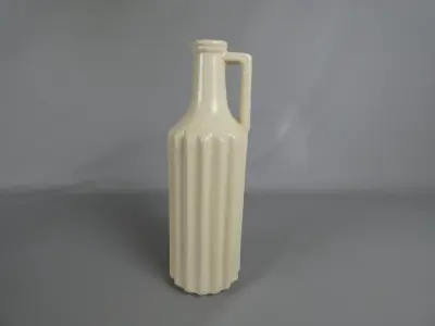 Crème Keramische Sierfles – kavel bij De Kringwinkel, Diest
