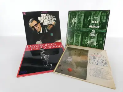 Set van 4 vintage jazz vinylplaten Dave Brubeck Quartet – kavel bij De Kringwinkel, Heverlee