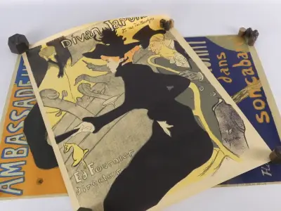 Set van 2 vintage kunstposters uit Stedelijk Museum Amsterdam – kavel bij De Kringwinkel, Heverlee