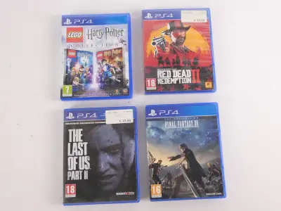 Vier PlayStation games – kavel bij De Kringwinkel, Heverlee