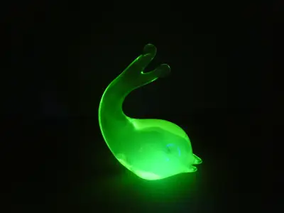 Murano Uranium Vis beeld – kavel bij De Kringwinkel, Diest