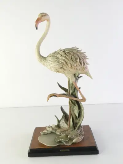 Vintage flamingo beeld - Giuseppe Armani – kavel bij De Kringwinkel, Heverlee