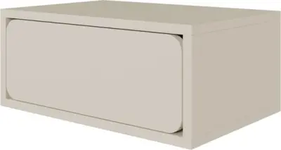 Selsey WUWU - Nachtkastje met lade, greige, 50 cm – kavel bij GSD Auctions, Zoeterwoude
