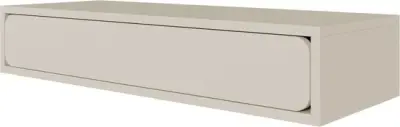 Selsey WUWU - Wandconsole met lade, grijsbeige, 90 cm – kavel bij GSD Auctions, Zoeterwoude
