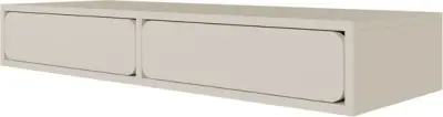 Selsey WUWU - Wandkaptafel met 2 lades, greige, 110 cm – kavel bij GSD Auctions, Zoeterwoude