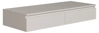 Selsey Bemmi – Wandbureau/kaptafel met lades, grijsbeige – kavel bij GSD Auctions, Zoeterwoude